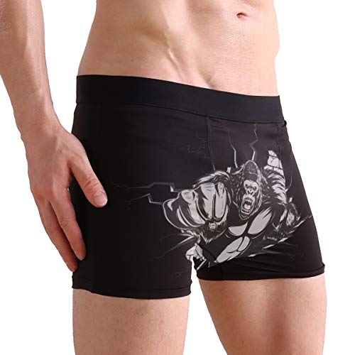 xiongying hengpai Leopard Jaguar Cheetah Black Prints Men's Boxer Briefs Soft Underwear Covered Waistband Short Leg3