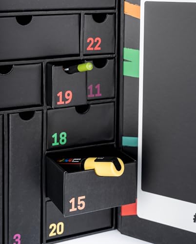 Idées cadeaux papeterie avec le calendrier Avent POSCA 2025