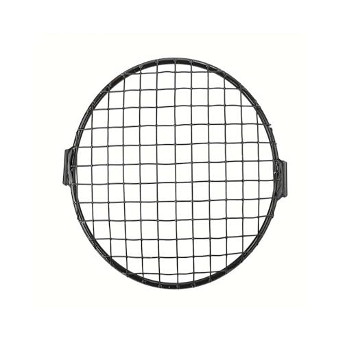 Couvercle protection grille phare moto universelle noire accessoire éclairage avant