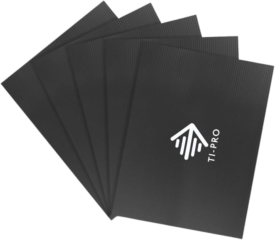 TI-PRO Black Correx Floor and Surface Protection Sheet 2.4m x 1.2m x 2mm - DIY Protector Board for Painting Building Work (10 Pack)
