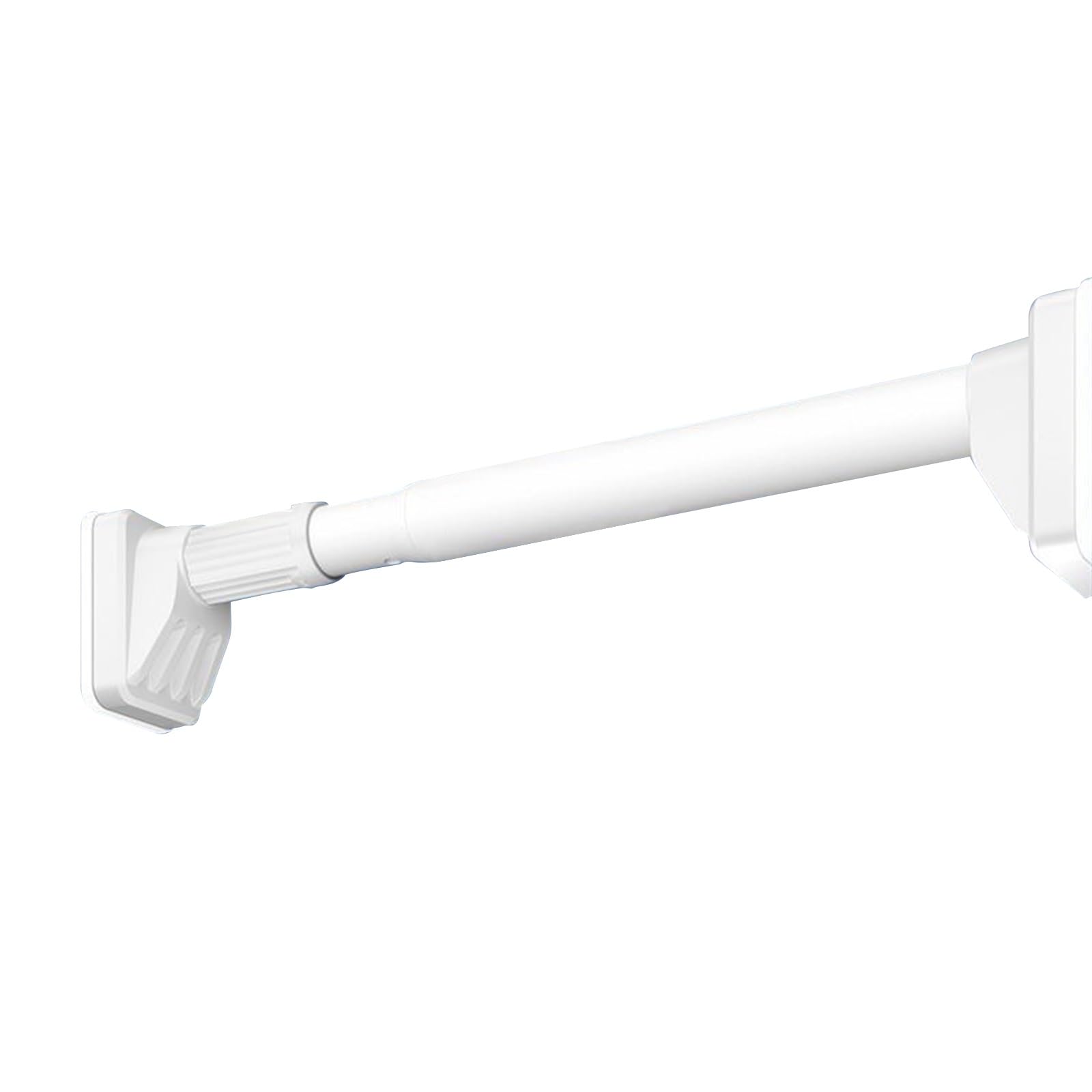 Tringle de Rideau de Douche Extensible 40-55 cm Barre Telescopique 70–120 160–250 cm Tringle à Rideaux Réglable Sans Perçage(Blanc,0.7-1.20m//27in-47in)
