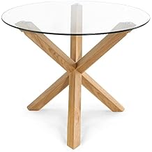 POLY & BARK Kennedy 37.4" Round Dining Table, Natural