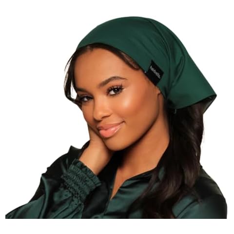 Hairbrella Satin-Lined Bandana, Waterproof Rain Scarf, Headband, Satin Scarf (Evergreen) Cover