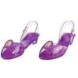 Rapunzel Light Up Shoes, Official Disney Princess Light-Up Costume Shoes with Rapunzel Emblem, Kids Size 11/12 Medium
