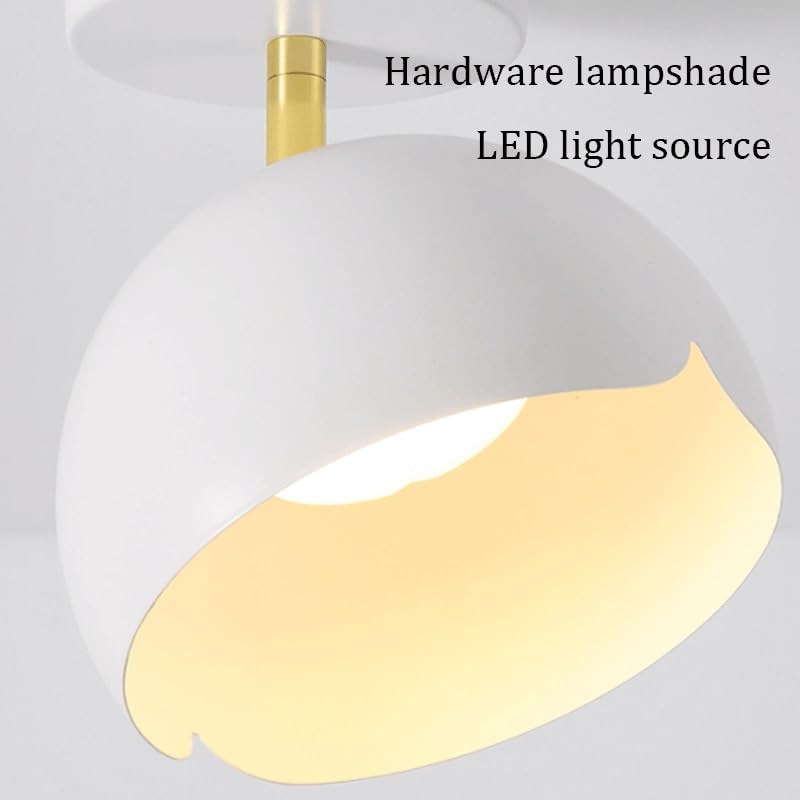 Plafonnier design en fer et métal rond LED dimmable pour dressing