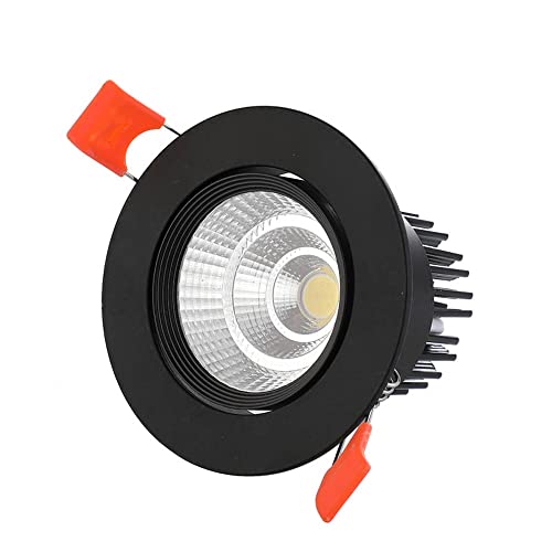 Faretto da incasso a soffitto ad angolo regolabile 3/5/7/12/15/20/30W Lampada da pannello LED selezionabile 3000,4000,6000K for interni(Warm light,7W(S))