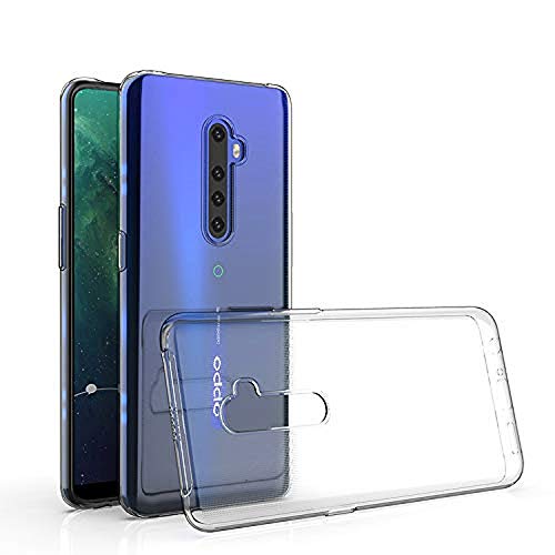 Cover in Gel TPU Trasparente per Oppo Reno 2Z - Reno 2F, Ultra Sottile 0,33 mm, Morbido Flessibile, Custodia Silicone