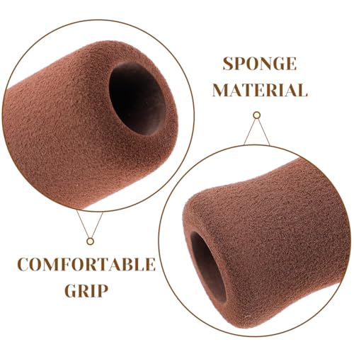 Gogogmee Crutch Handle Grips Non-Slip Foam Covers for Walking Cane and Crutches Comfortable Ergonomic Cane Handle Wraps for Elderly Mobility Aid 2-Pack