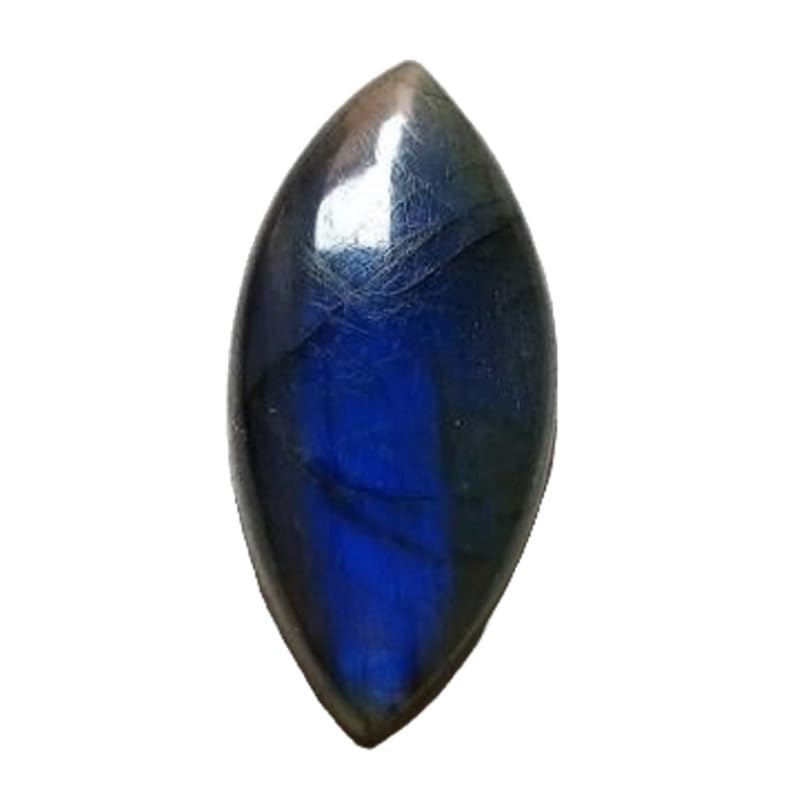 Cabochon en labradorite bleue véritable pour création de pendentif haut de gamme