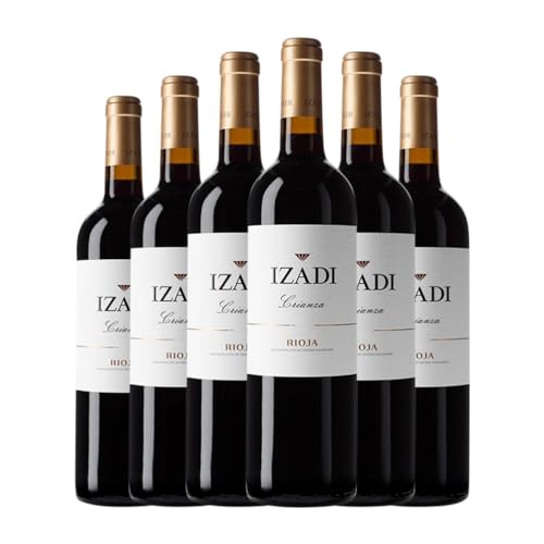 Izadi Tempranillo Rioja Crianza 75 cl Vino tinto (Caja de 6 Botellas de 75 cl)