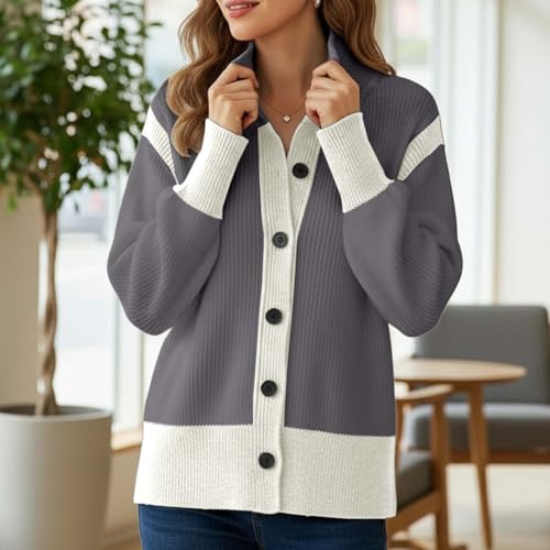 Cardigan tricoté coloré manches longues pull ouvert devant doux léger