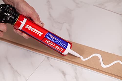 Loctite Power Grab Express Heavy Duty Construction Adhesive, Versatile Construction Glue For Wood, Wall, Tile, Foam Board & More - 9 Fl Oz Cartridge, Pack Of 4 #TOP7
