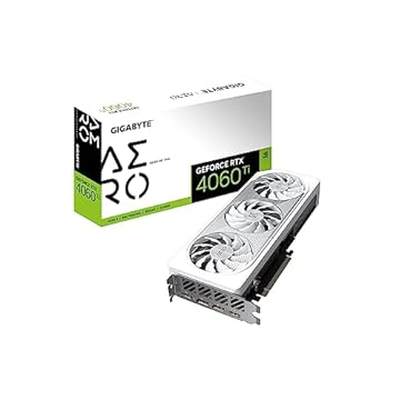 GIGABYTE Placa de vídeo GeForce RTX 4060 Ti AERO OC 16G, 3 ventoinhas WINDFORCE, 16 GB 128 bits GDDR6, placa de vídeo GV-N406TAERO OC-16GD