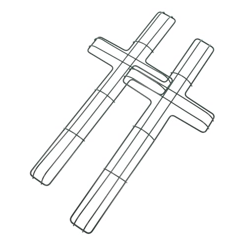 Cabilock 3sets DIY Wreath Frame Iron Wreath Support Floral Hoop Kit Outdoor Decoration 2pcs*3