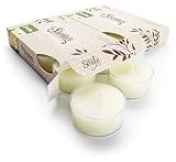 Pure Jasmine Premium Tealight Candles Multi Pack - Highly Scented with Natural Oils - 12 Yellow Tea