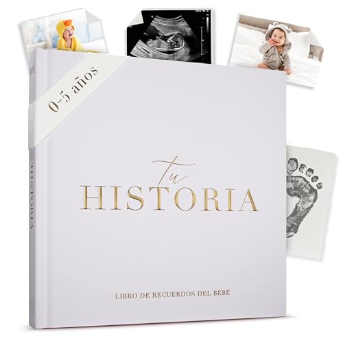 Imagen de Libro Bebe Libro de Recuerdos para Bebé Diario y Álbum de Fotos para Bebés