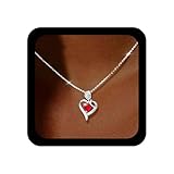 Le collier vintage en faux rubis est fait d'un alliage de haute qualité, d'une exécution exquise, durable et résistant aux rayures.