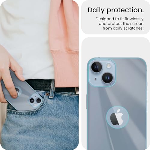 Image of ArmourPro Matte Back Screen Protector for iPhone 14, Premium Ultra Thin TPU Back Membrane Guard, Anti-Glare, Bubble-Free, Edge to Edge Coverage, Fingerprint Friendly | 1 Pack