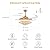 MOOONICHE 48 Inch Crystal Ceiling Fan with Light and Remote Modern Dimmable Fandelier Invisible Retractable Chandelier Fan Gold for Bedroom Living Room