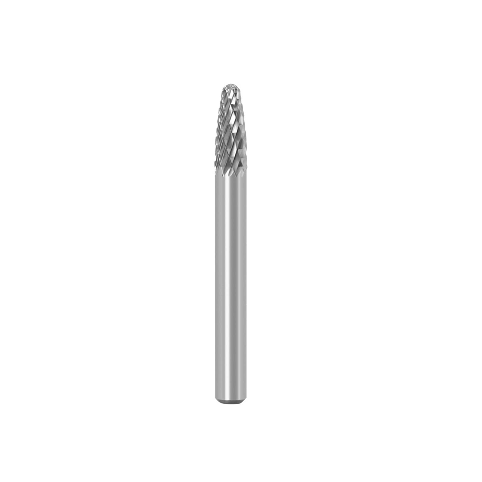 MACHSWON Double Cut Tungsten Carbide Rotary Burr Die Grinder Bits,Grinding Head Diameter 6mm with 1/4" Shank Rotary Tool for Woodworking Drilling Engraving Metal Polishing DIY FX0618M06