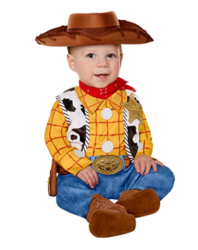 Image of Spirit Halloween Toy Story Baby Woody Costume | Officially Licensed | Pixar | Disney | Group Costume | Cowboy Cosplay
