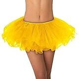 Yellow Tulle Tutu For Adults - One Size Fits All (Pack Of 3) - Perfect For Parties & Performances