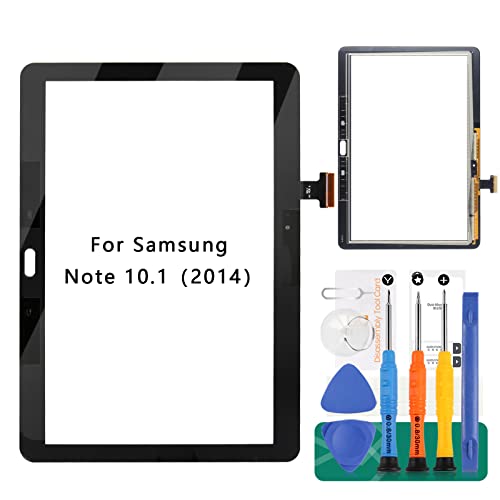 SRJTEK for Samsung Galaxy Note 10.1 2014 Edition P600 P601 P605 SM-P601 Touch Screen Replacement Digitizer Outer Glass,Black