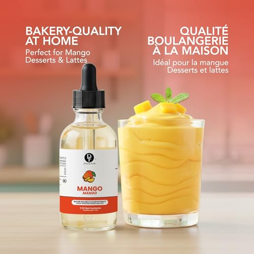 Image of Dolce Flav Mango Extract & Flavoring, for Baking, Drinks, 2oz