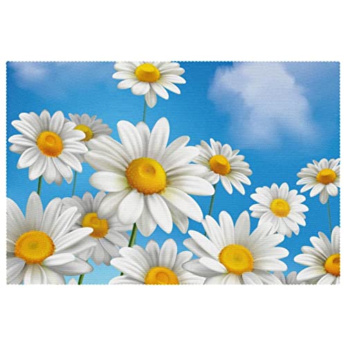 Sets de table marguerites de qualité supérieure isolants thermiques pour réception - 2