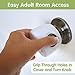 4-Pack Childproof Door Knob Covers - Easy to Install Child Safety Door Knob Cover with No Tools Needed - Reusable, White Baby Proof Door Knob Covers - Door Safety for Kids Made Easy by Wittle