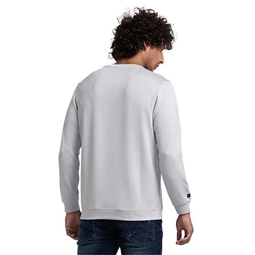 Image of Spykar Men's Cotton Round Neck Sweatshirt
