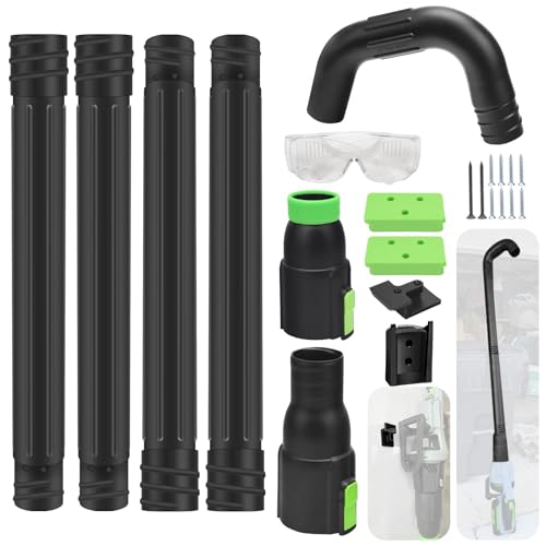 Gutter Cleaning Attachment Replaces AGC1000 Cleaning Kit & Mounting Bracket Kit for EGO 530CFM 580CFM 575CFM 650CFM 615CFM LBX6000, W/Battery Holders - Easily Clear Leaves And Debris From Gutters