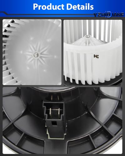 Image of HVAC Heater Blower Motor with Fan Cage for:-Dodge for:-ram 1500 2500 3500 2002 2003 2004 2005 2006 2007 2008, for:-Jeep Grand Cherokee 2002 2003 2004 Replace OE# 700012, 3010483, PM9198