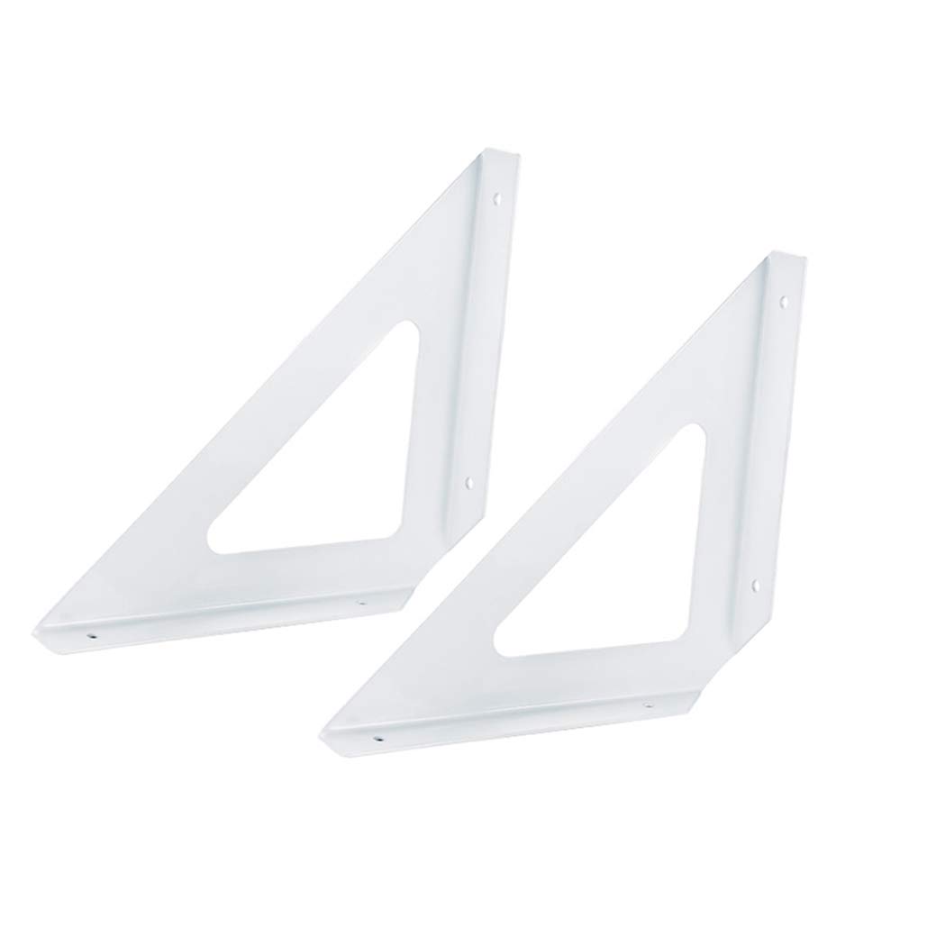 Table murale rabattable et pliante avec 2 supports d'étagère robustes en angle