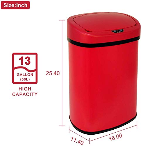 Caneca de basura automática de 50L con sensor de movimiento miniatura 6