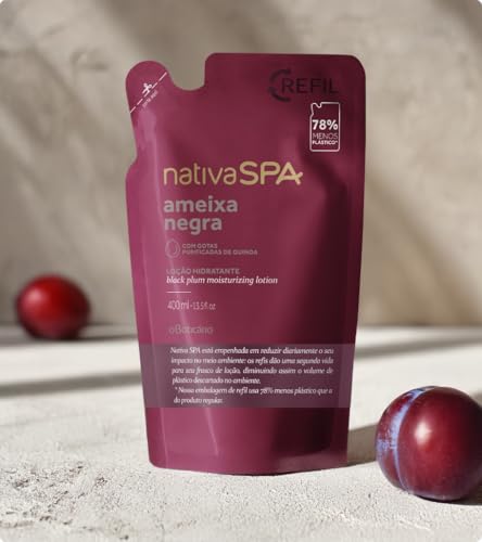 NATIVA SPA HIDRATANTE AMEIXA NEGRA REFIL 400mlNATIVA SPA HIDRATANTE AMEIXA NEGRA REFIL 400ml