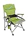 Meerweh Deluxe Chaise de Camping Pliable pour Adulte avec Porte-gobelet et décapsuleur Vert XXL