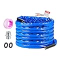VEVOR 50ft Heated Water Hose for RV, Heated Drinking Water Hose with Corrugated Cover Antifreeze to -45°F, Automatic Self-regulating, 5/8" I.D. with 3/4" GHT Adapter, Lead and BPA Free