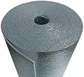 USEP (24" X 5FT) 5mm R8 Reflective Foam Core Insulation Radiant Barrier Double Sided Aluminum Foil Cold and Heat Shield Thermal Insulation for Ceilings Walls Steel Buildings Roofing HVAC Etc