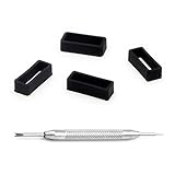 Rubber replacement watch band strap loops (with tools included)