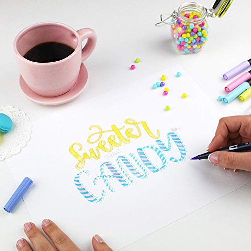 Image of Tombow TOM56185 Dual Brush Art Pen 10-piece Set - Bright Colors
