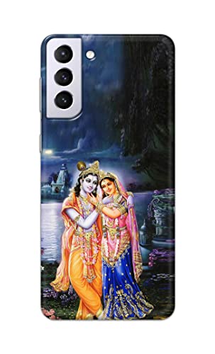 Image of Printed Hard Back Cover Case for Samsung Galaxy S21 5G Back Cover (Radha Krishna) -1803