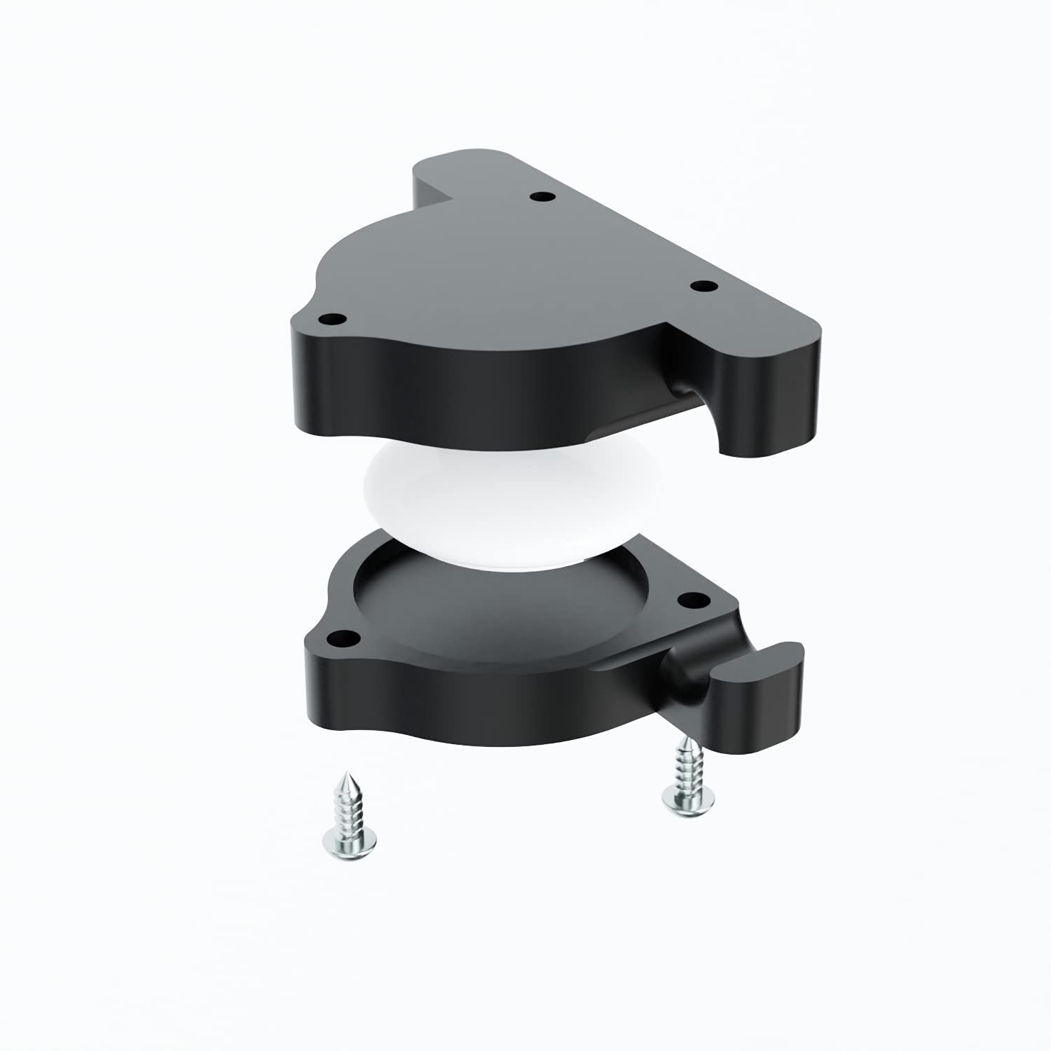 3D Cabin Bike Mount Under Seat Holder Bracket Attachment Compatible with AirTag - for Standard Saddle Rails 50mm Bicycle Cycling Accessory (Black)