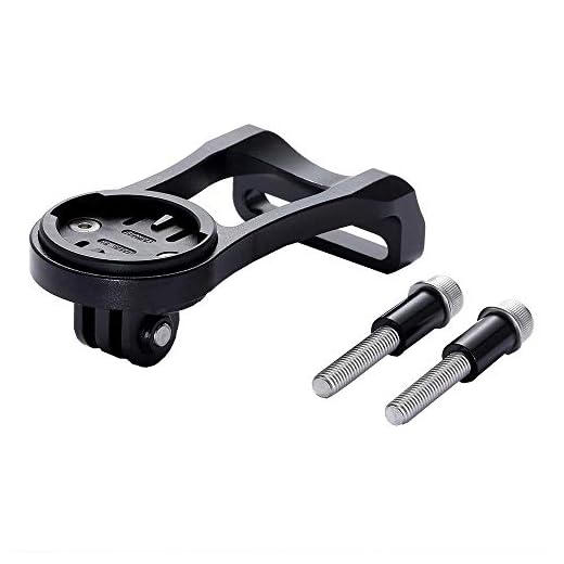 Stammontering av aluminium kompatibel med Wahoo Elemnt (Elemnt, Roam, Bult, Mini) & Go Pro – Svart
