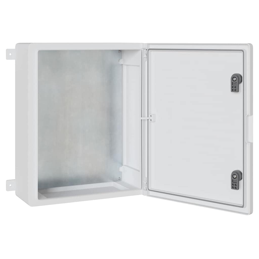 Gabinete de control gris de plástico ABS 47 x 24 x 50 cm, carcasa para cables, para interior y exterior, con montaje para taller y aplicaciones de distribución