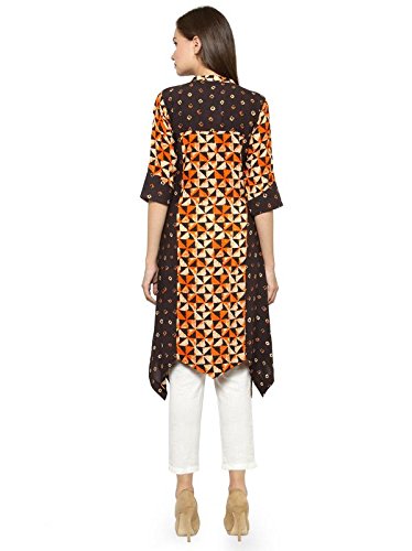 Image of INDIBELLE Raglan Double Print Rayon Kurta