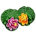 VAKTOK Artificial Pond Flowers Decor Foam Water Lily Lily Pads for Ponds Artificial Torus Plant Accessories Perfect for Home Garden Pond Decoration -10PCS