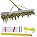Jenlis Razer Rake - Collapsible All-Purpose Aluminum Lake and Landscape Weed Rake