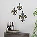 Deco 79 Metal Fleur De Lis, 15 by 12 by 10-Inch, Set of 3
