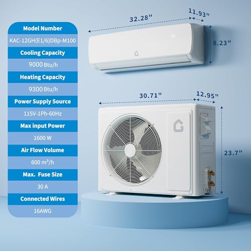 19 SEER2 Ultra-Quiet Mini Split AC | 9000 BTU 3-in - Additional View